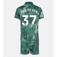 Camisa de Futebol Tottenham Hotspur Micky van de Ven #37 Equipamento Alternativo Infantil 2024-25 Manga Curta (+ Calças curtas)